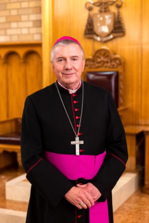 Archbishop Christopher Prowse inside St Christophers Cathedral, Forrest, ACT