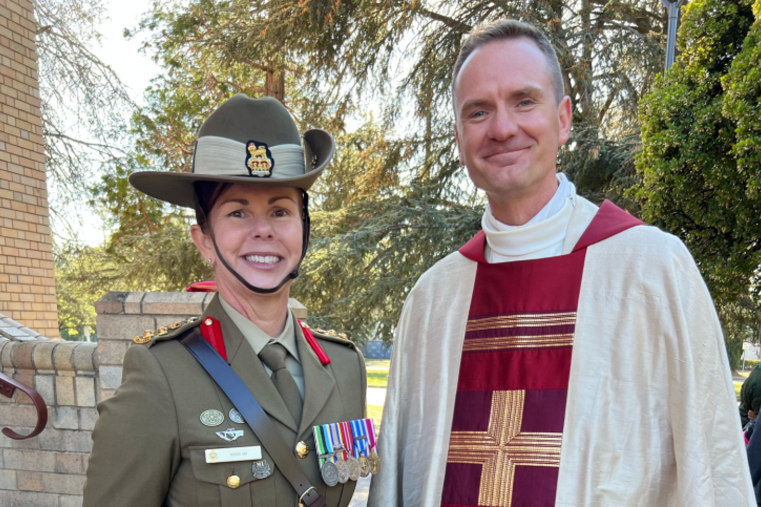 COL Say with Fr Zaranski at ANZAC Mass 2026