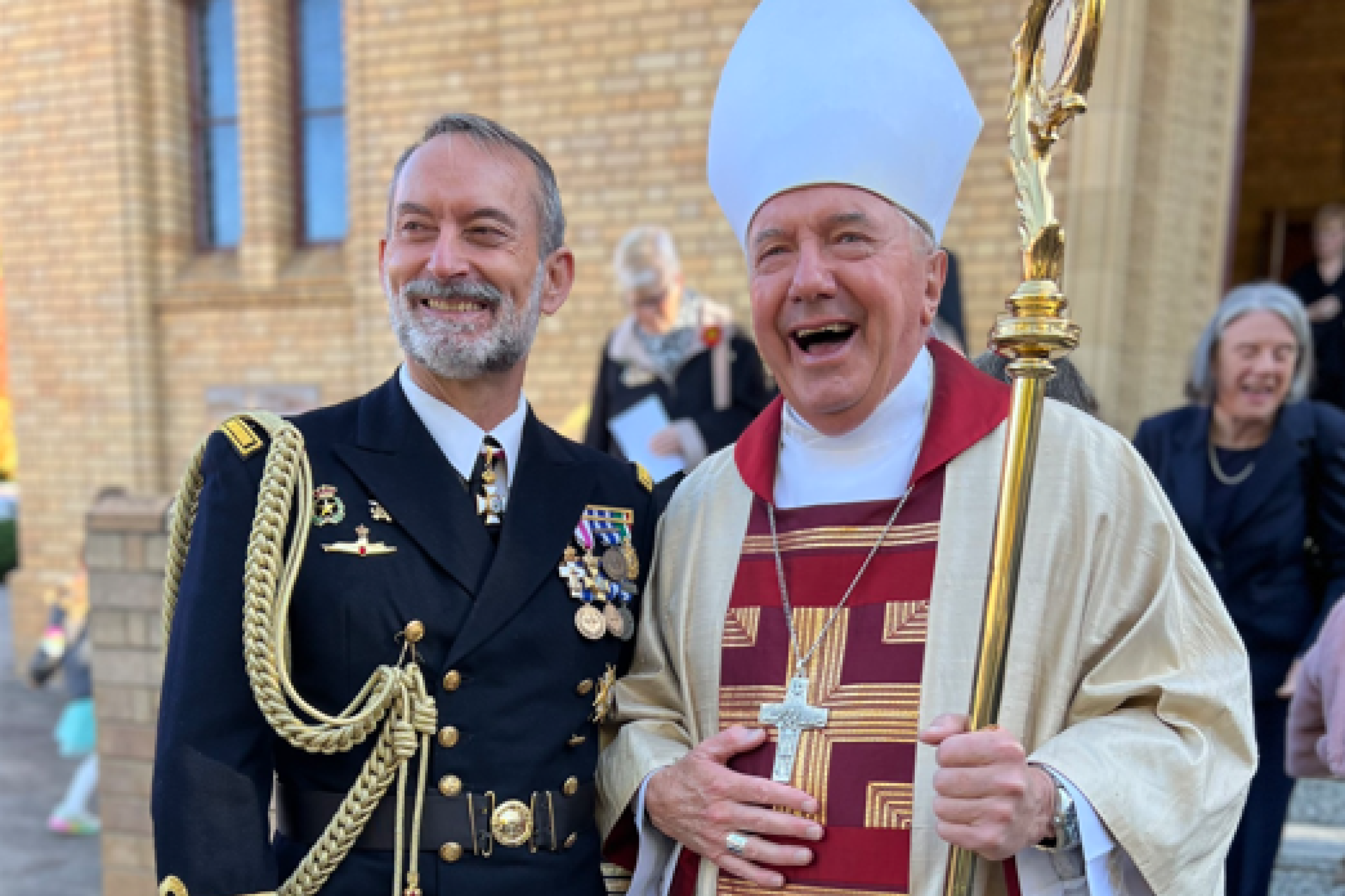 Archbishop Christopher Prowse with Defence Attache to Spain CAPT Ernesto Gil 2026