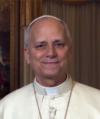 Pope Leo XIV at the mass of the Holy Assumption of the Virgin Mary