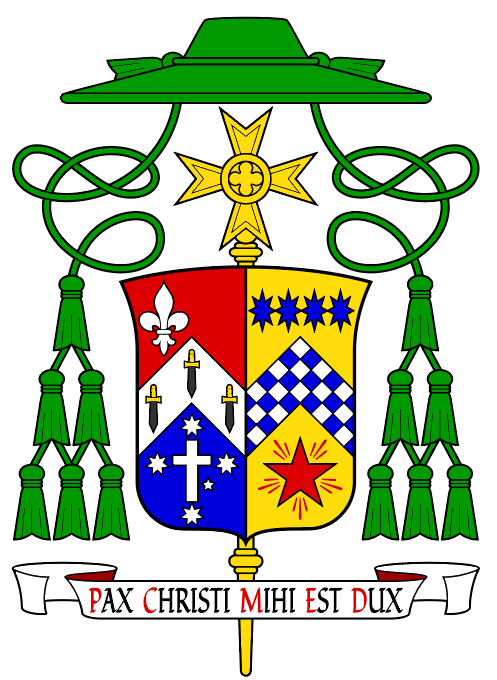Crest of Bishop Stuart Hall Bishop of the Military Ordinariate of Australia