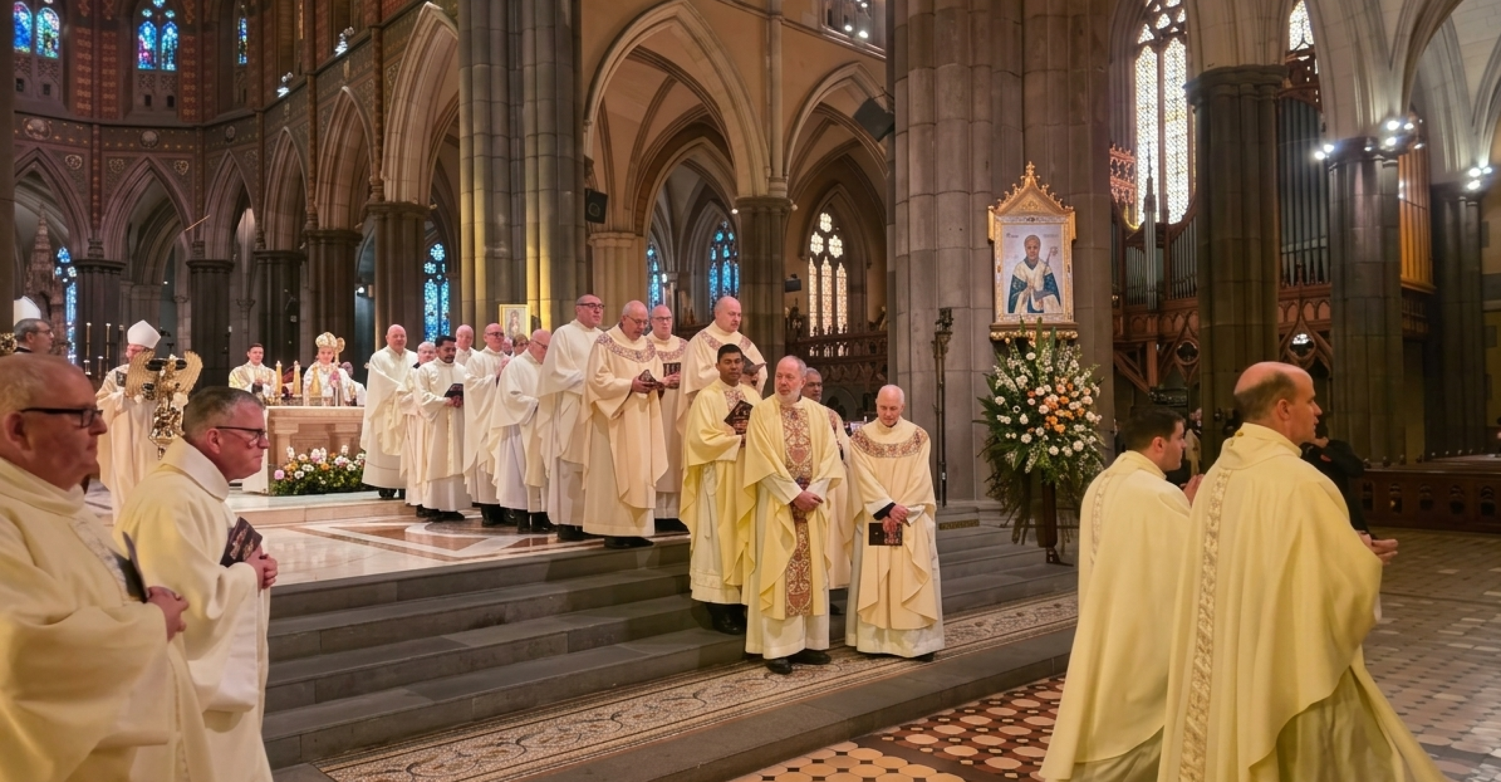 CMOA Chaplians leaving St Patricks Cathedral in Melbourne after Bishop Stuart Hall's Ordination 29 August 2026