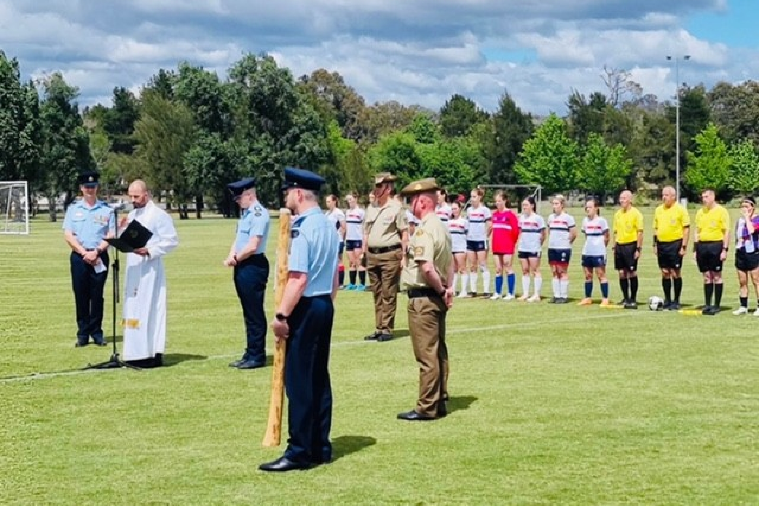 CHAP Raphael Abboud praying at 2025 ADFA Sports Events November 2025